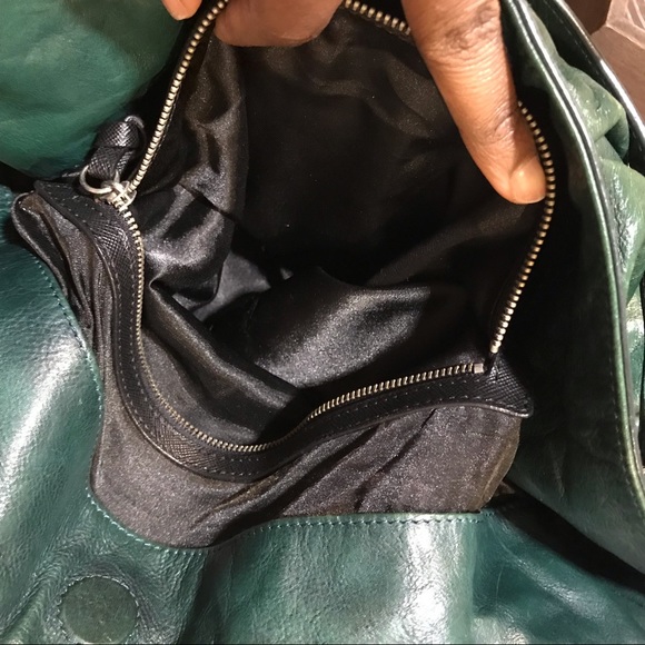 Dark Green DKNY Bag with Black linings - Picture 8 of 8